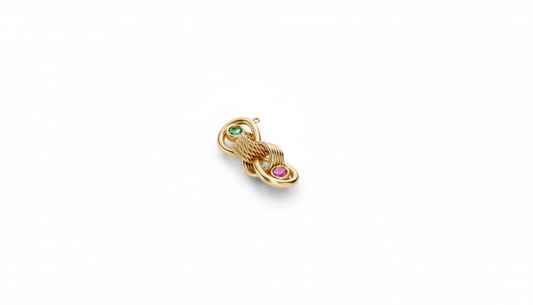 Love Knot Infinity with Birthstones