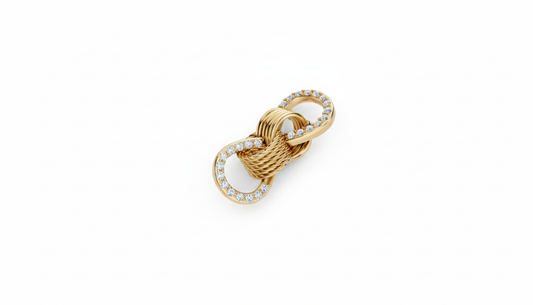 Love Knot with Infinity Diamonds