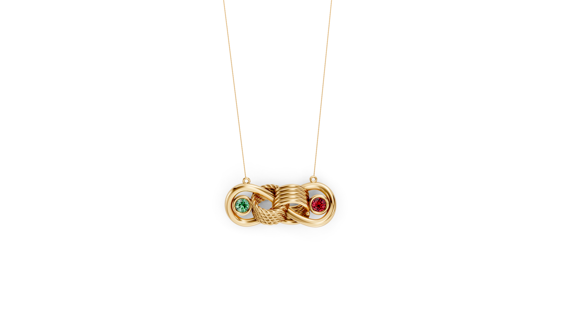 Love Knot Infinity with Birthstones - JWL-online.com