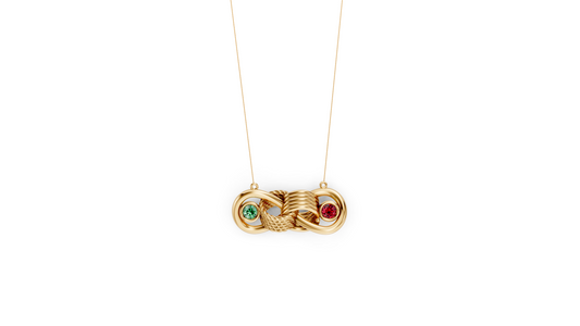 Love Knot Infinity with Birthstones - JWL-online.com